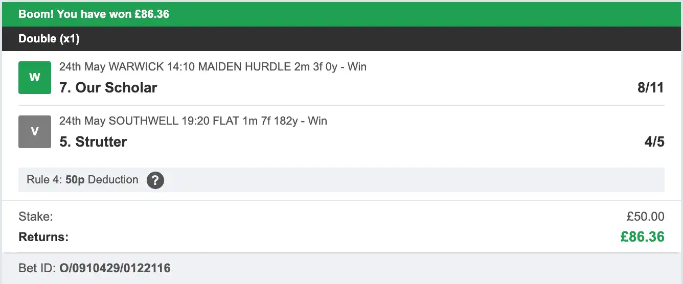 Billys Bets - Winner - 2023-05-24