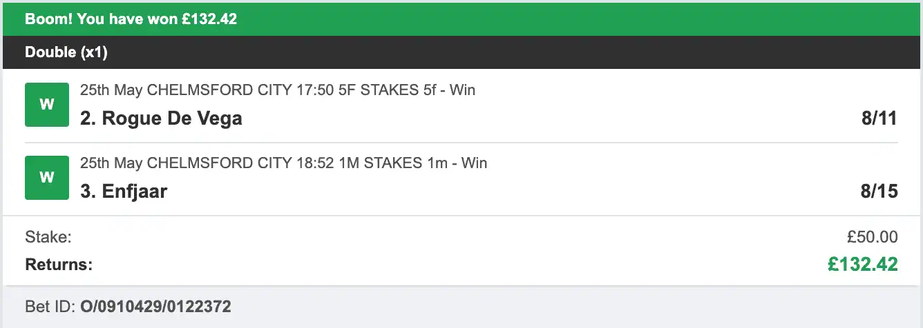 Billys Bets - Winner - 2023-05-25