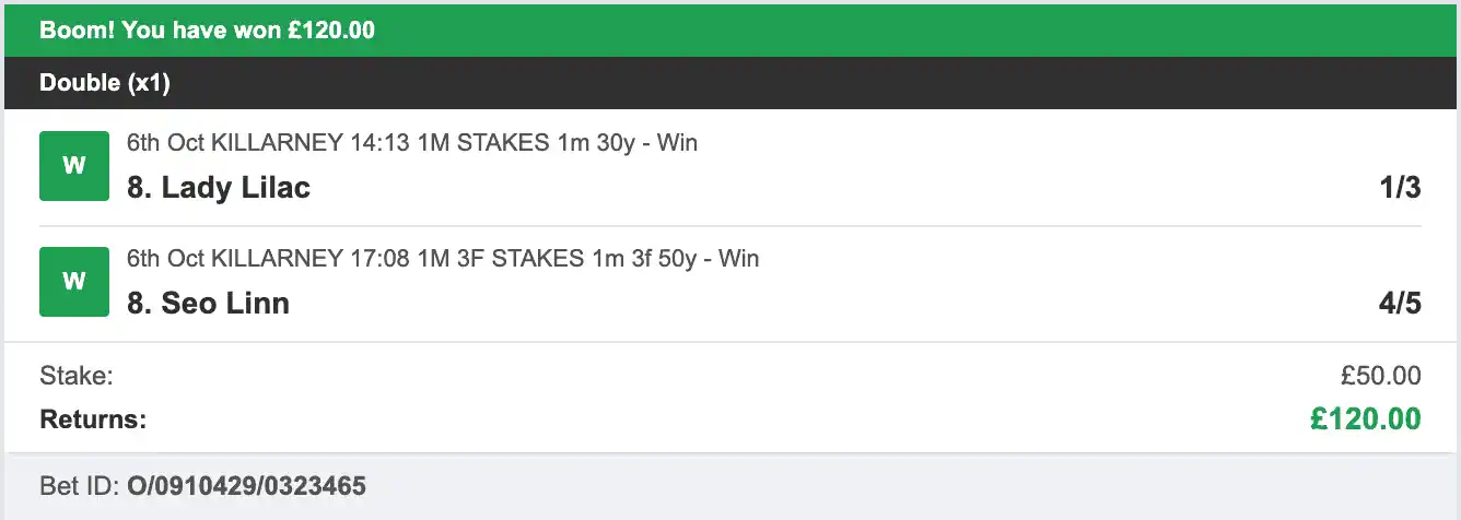 Billys Bets - Winner - 2025-10-06