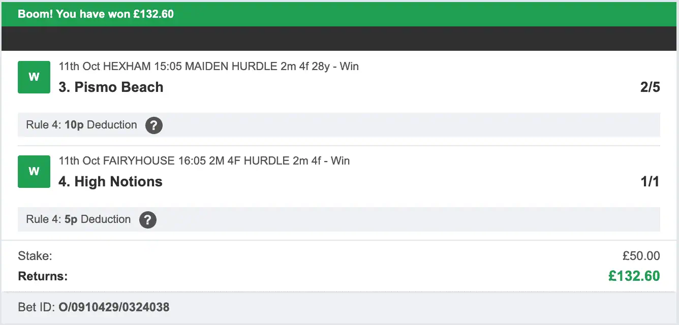 Billys Bets - Winner - 2025-10-11